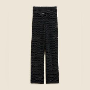 NWT J Creew Black Crochet beach pant Size L